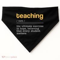 Teaching Dictionary Definition Teacher Motivational USA-Made Doggie Bandana thumb 0