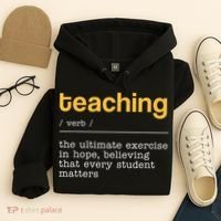 Teaching Dictionary Definition Teacher Motivational Hoodie thumb 4