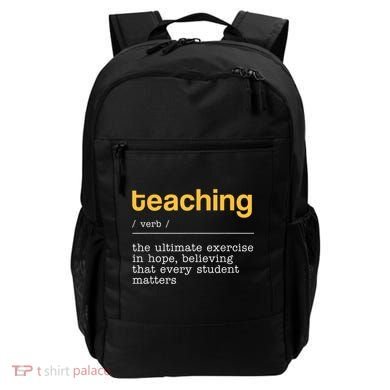 Teaching Dictionary Definition Teacher Motivational Backpack