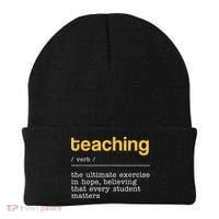 Teaching Dictionary Definition Teacher Motivational Beanie thumb 0