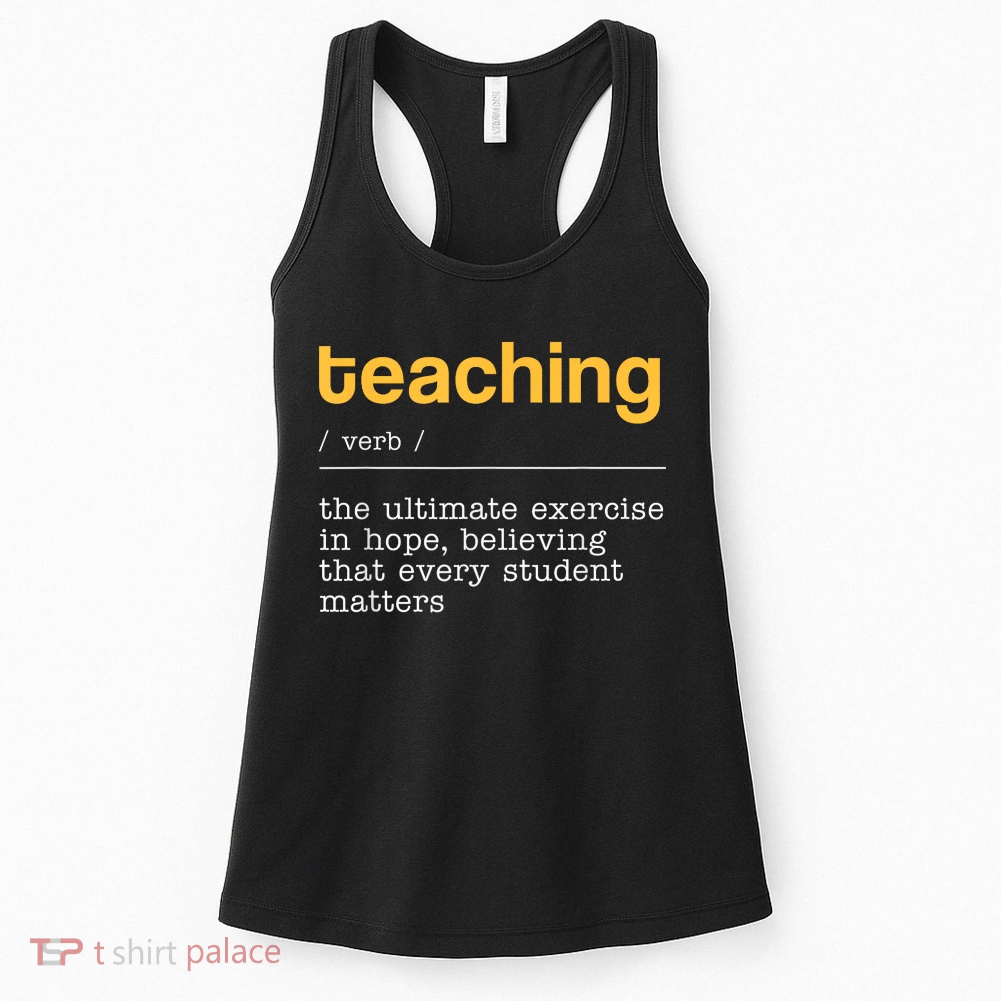 Teaching Dictionary Definition Teacher Motivational Women's Tank Top