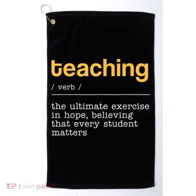 Teaching Dictionary Definition Teacher Motivational Golf Towel