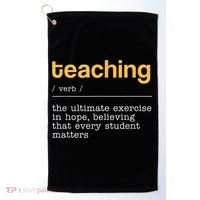 Teaching Dictionary Definition Teacher Motivational Golf Towel thumb 0