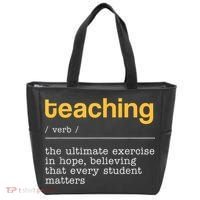 Teaching Dictionary Definition Teacher Motivational Tote Bag thumb 0