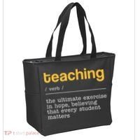 Teaching Dictionary Definition Teacher Motivational Tote Bag thumb 2