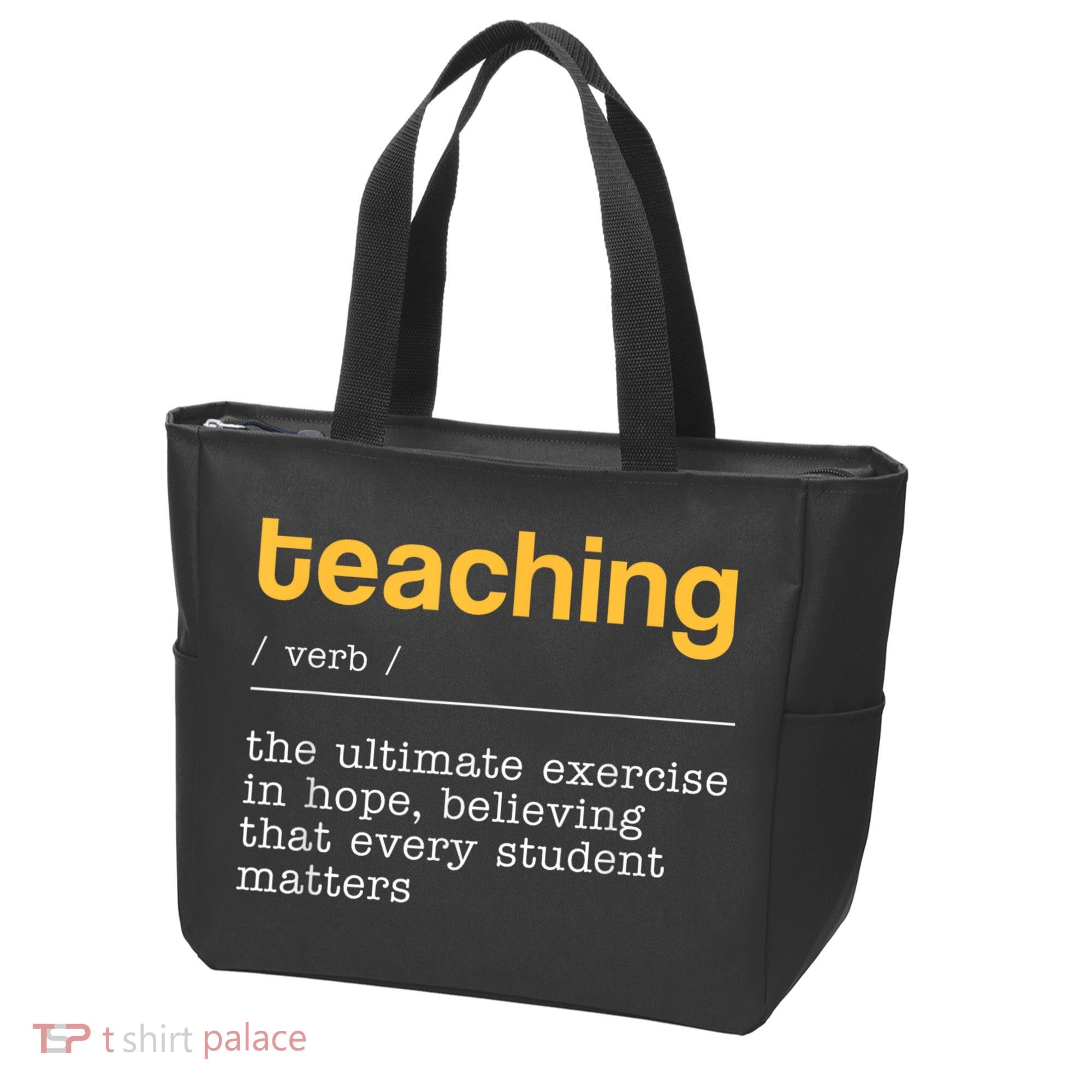 Teaching Dictionary Definition Teacher Motivational Tote Bag