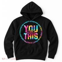 Tie Dye Don't Stress Do Your Best You Got This Test Day Hoodie thumb 0