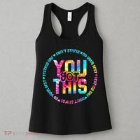 Tie Dye Don't Stress Do Your Best You Got This Test Day Women's Tank Top thumb 3