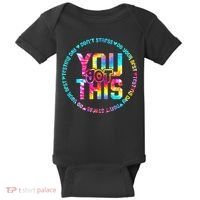 Tie Dye Don't Stress Do Your Best You Got This Test Day Baby Bodysuit thumb 0