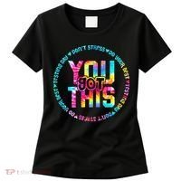 Tie Dye Don't Stress Do Your Best You Got This Test Day Women's T-Shirt thumb 0