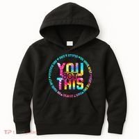 Tie Dye Don't Stress Do Your Best You Got This Test Day Kids Hoodie thumb 0