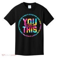 Tie Dye Don't Stress Do Your Best You Got This Test Day Kids T-Shirt thumb 0