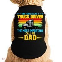 Truck Driver Dad Gift Doggie Tank thumb 0