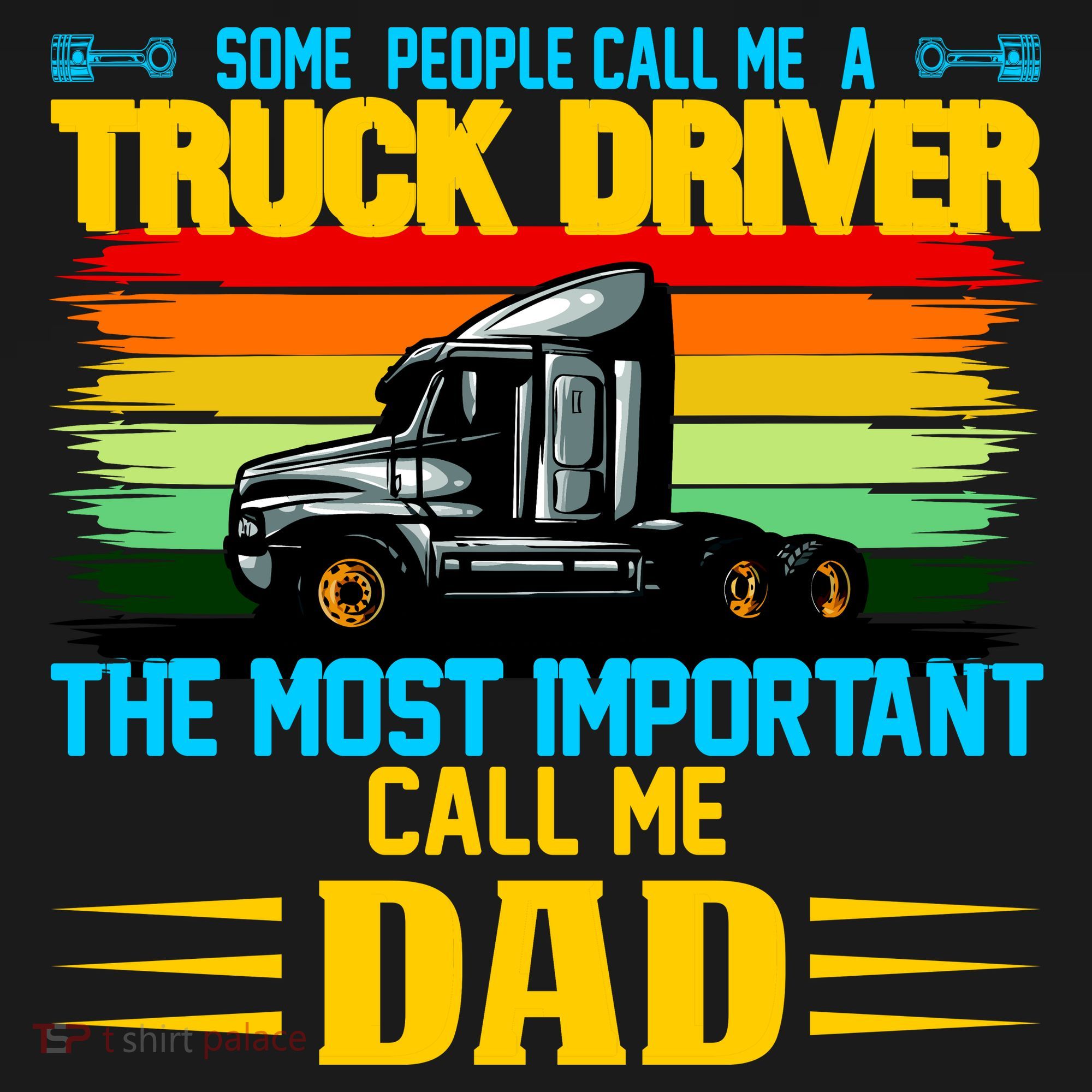 Truck Driver Dad Gift Doggie Tank