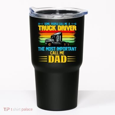 Truck Driver Dad Gift Tumbler