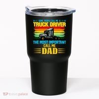 Truck Driver Dad Gift Tumbler thumb 0