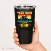 Truck Driver Dad Gift Tumbler thumb 2