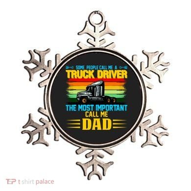 Truck Driver Dad Gift Ornament