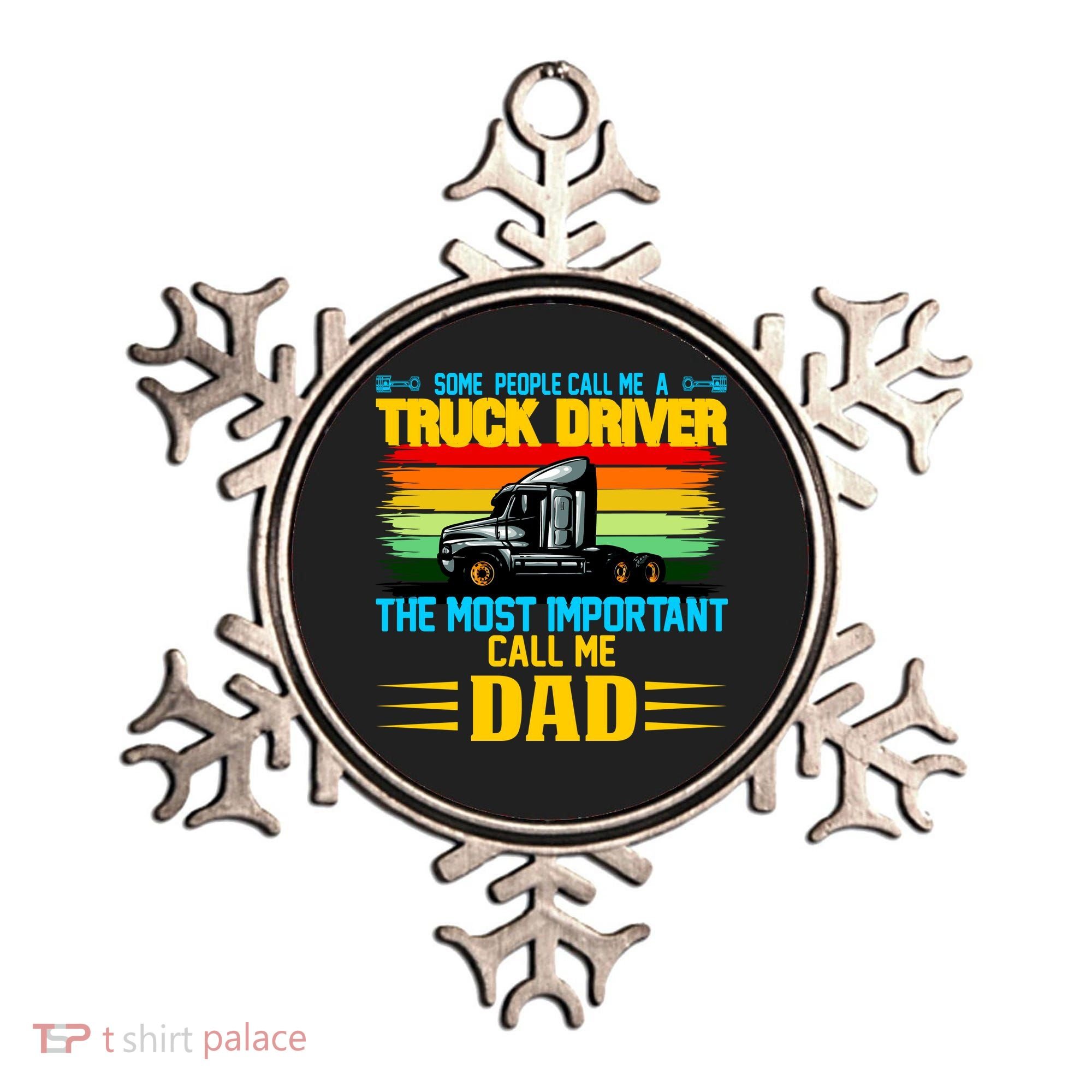 Truck Driver Dad Gift Ornament