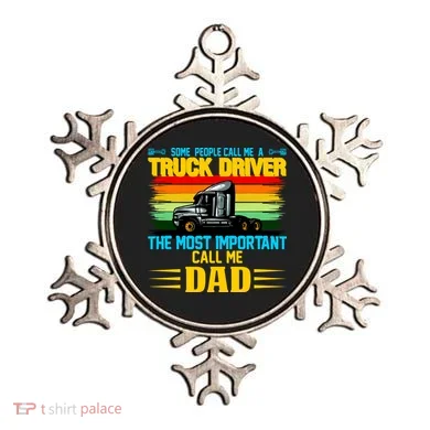 Truck Driver Dad Gift Ornament
