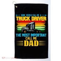 Truck Driver Dad Gift Golf Towel thumb 0