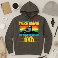 Truck Driver Dad Gift Hoodie thumb 3