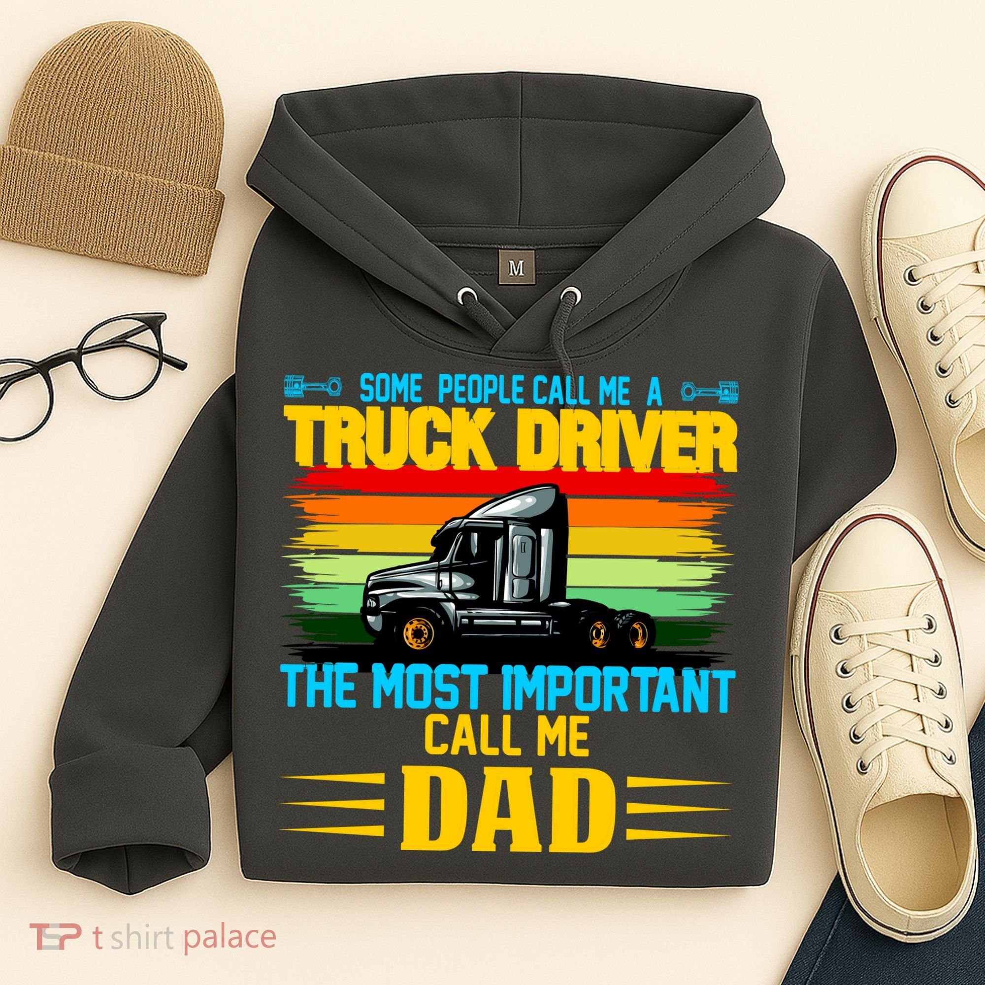 Truck Driver Dad Gift Hoodie