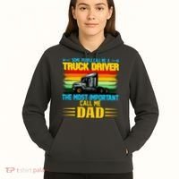 Truck Driver Dad Gift Hoodie thumb 5