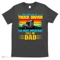 Truck Driver Dad Gift T-Shirt thumb 0
