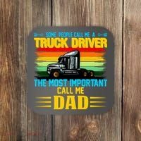 Truck Driver Dad Gift Coaster thumb 0