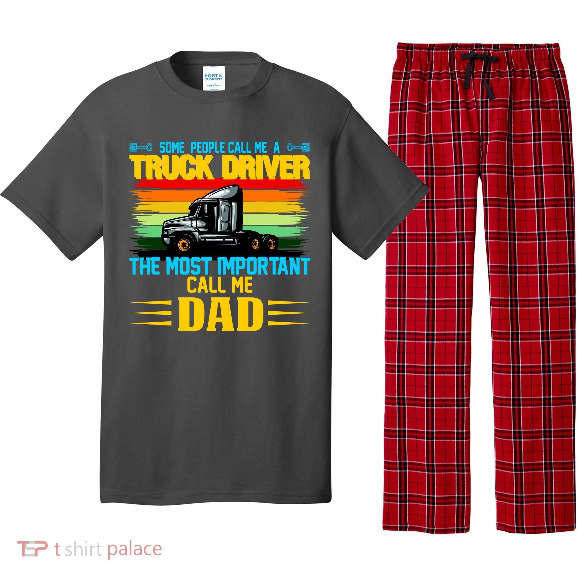 Truck Driver Dad Gift Pajama Set