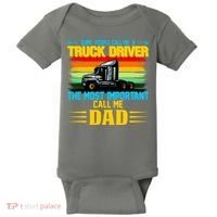 Truck Driver Dad Gift Baby Bodysuit thumb 0