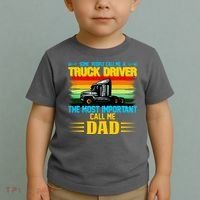 Truck Driver Dad Gift Toddler T-Shirt thumb 2