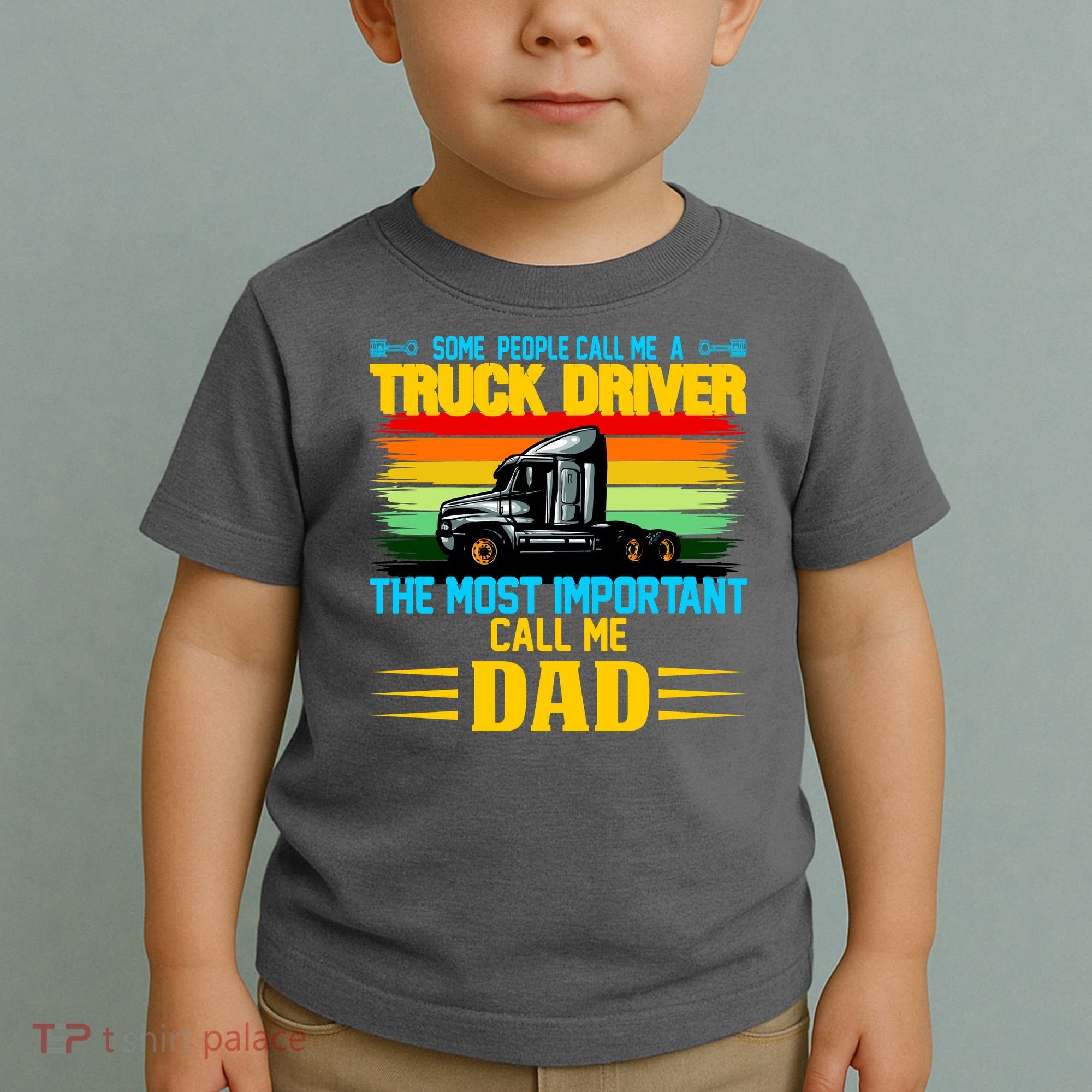 Truck Driver Dad Gift Toddler T-Shirt