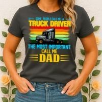 Truck Driver Dad Gift Women's T-Shirt thumb 2