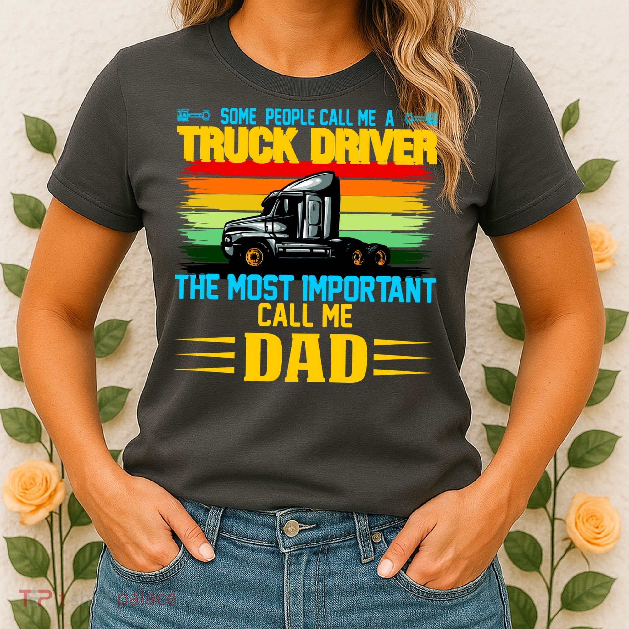 Truck Driver Dad Gift Women's T-Shirt