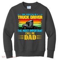 Truck Driver Dad Gift Kids Sweatshirt thumb 0