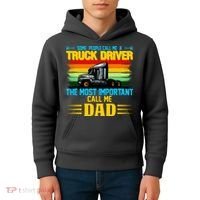 Truck Driver Dad Gift Kids Hoodie thumb 4