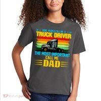 Truck Driver Dad Gift Kids T-Shirt thumb 2