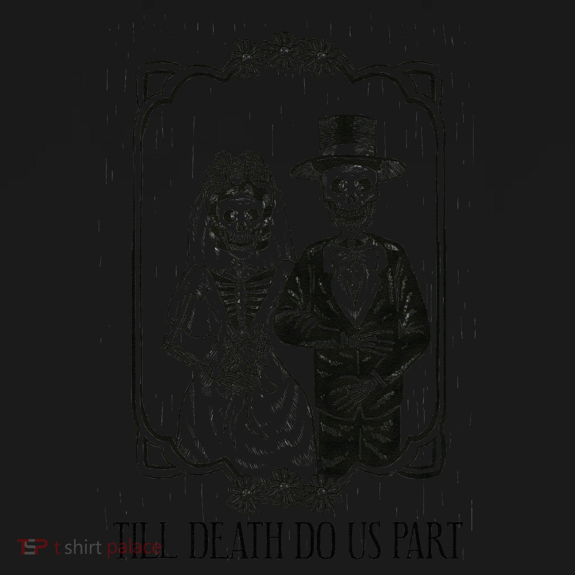 Till Death Do Us Part Skeleton Wedding Couple Valentines Day Pajama Set