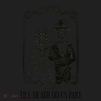 Till Death Do Us Part Skeleton Wedding Couple Valentines Day Golf Towel thumb 3