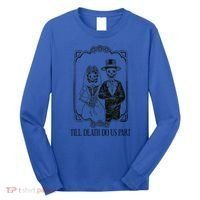 Till Death Do Us Part Skeleton Wedding Couple Valentines Day Long Sleeve Shirt thumb 0