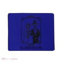 Till Death Do Us Part Skeleton Wedding Couple Valentines Day Mousepad thumb 0