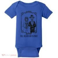 Till Death Do Us Part Skeleton Wedding Couple Valentines Day Baby Bodysuit thumb 0