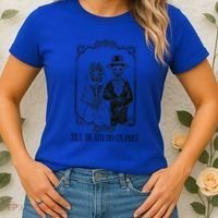 Till Death Do Us Part Skeleton Wedding Couple Valentines Day Women's T-Shirt thumb 2