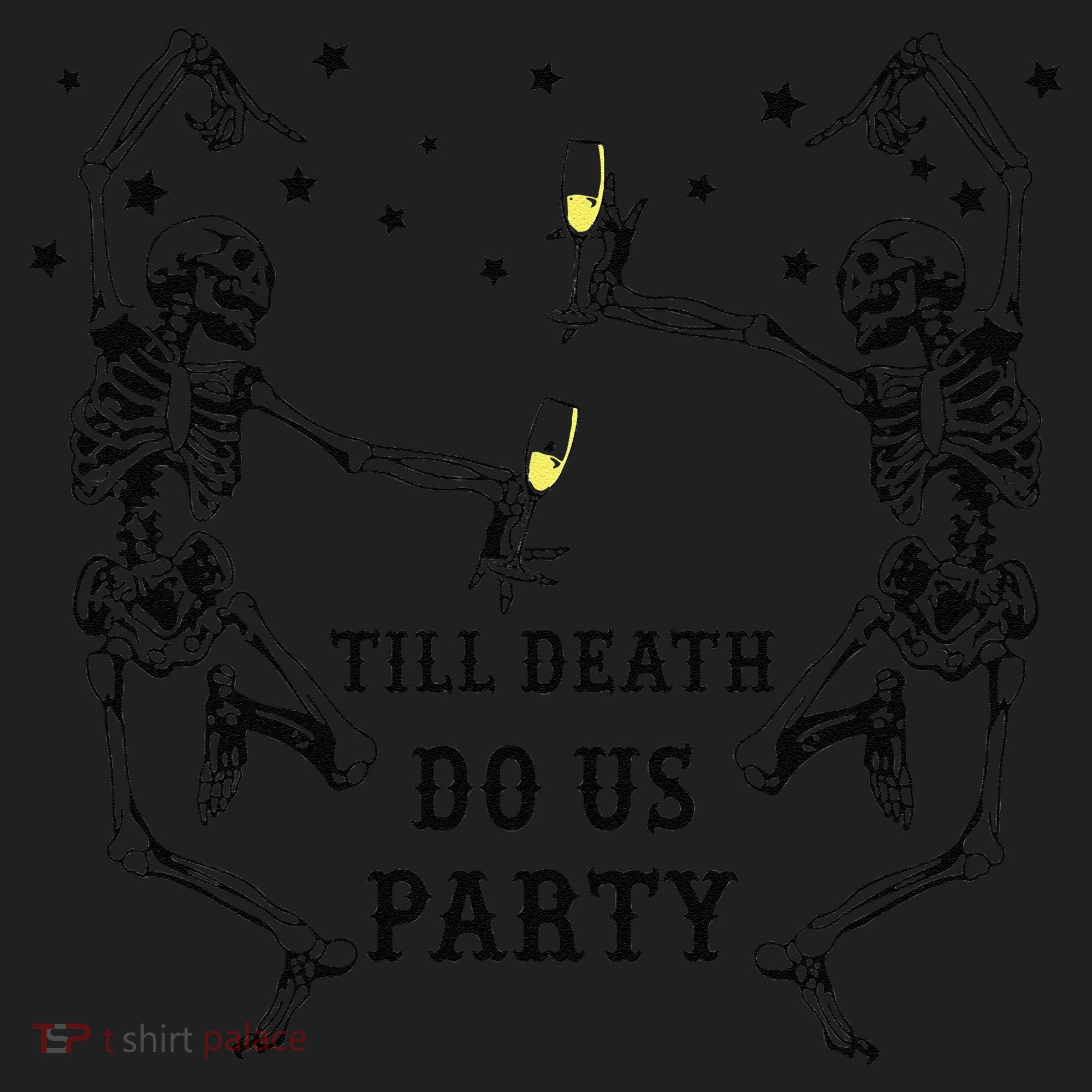 Till Death Do Us Party Skeleton Bridesmaid Bachelorette Beanie