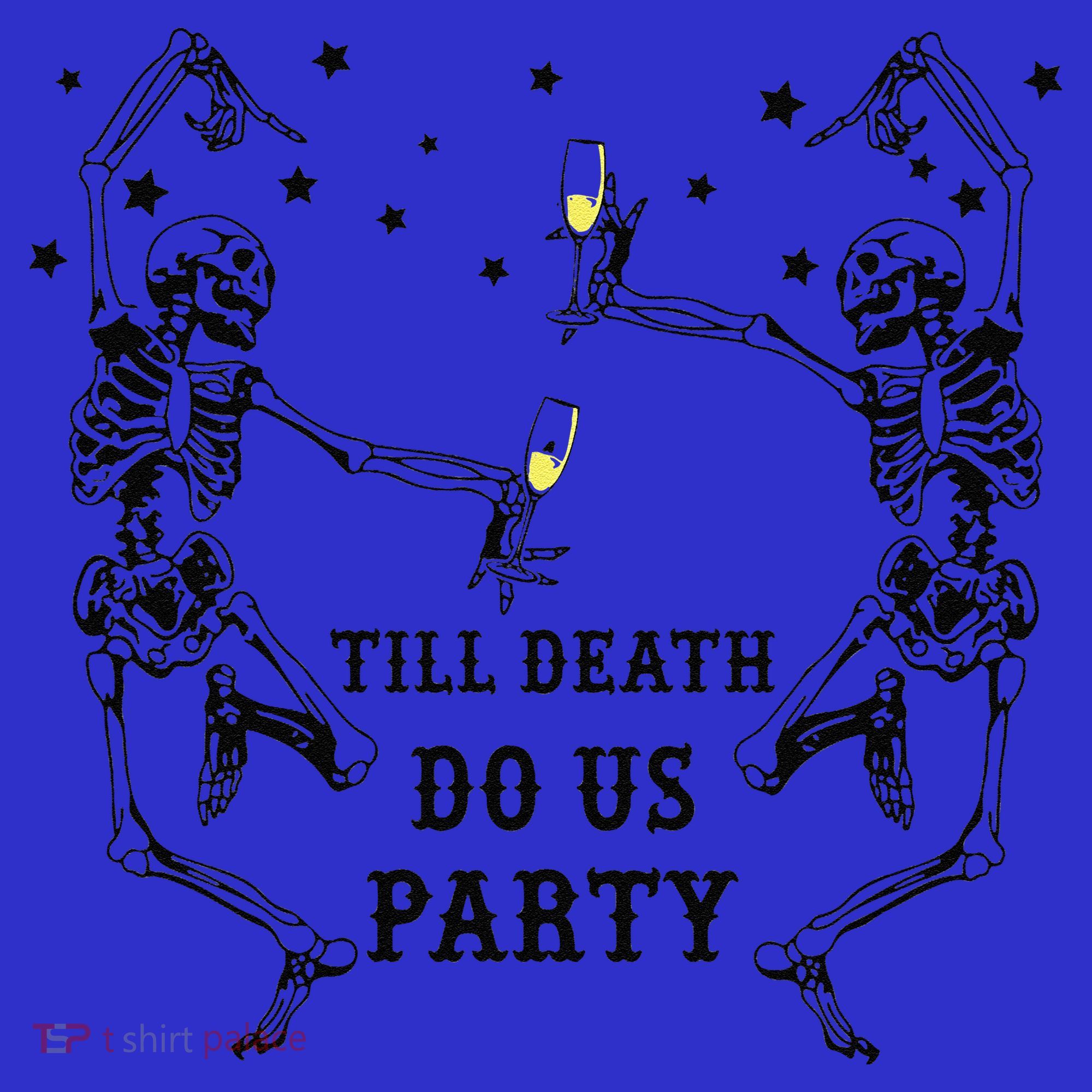 Till Death Do Us Party Skeleton Bridesmaid Bachelorette Baby Bodysuit