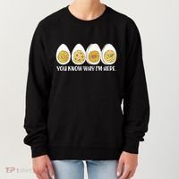 Thanksgiving Dinner Deviled Egg You Know Why Im Here Women's Sweatshirt thumb 0