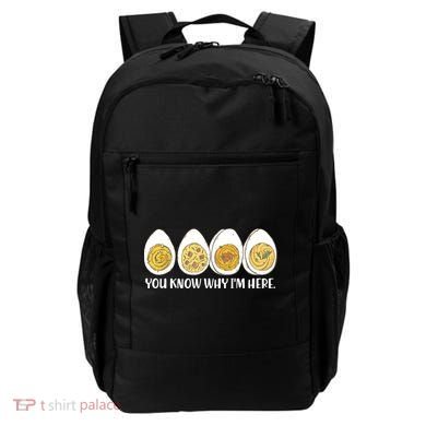 Thanksgiving Dinner Deviled Egg You Know Why Im Here Backpack