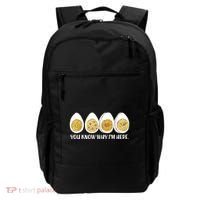 Thanksgiving Dinner Deviled Egg You Know Why Im Here Backpack thumb 0